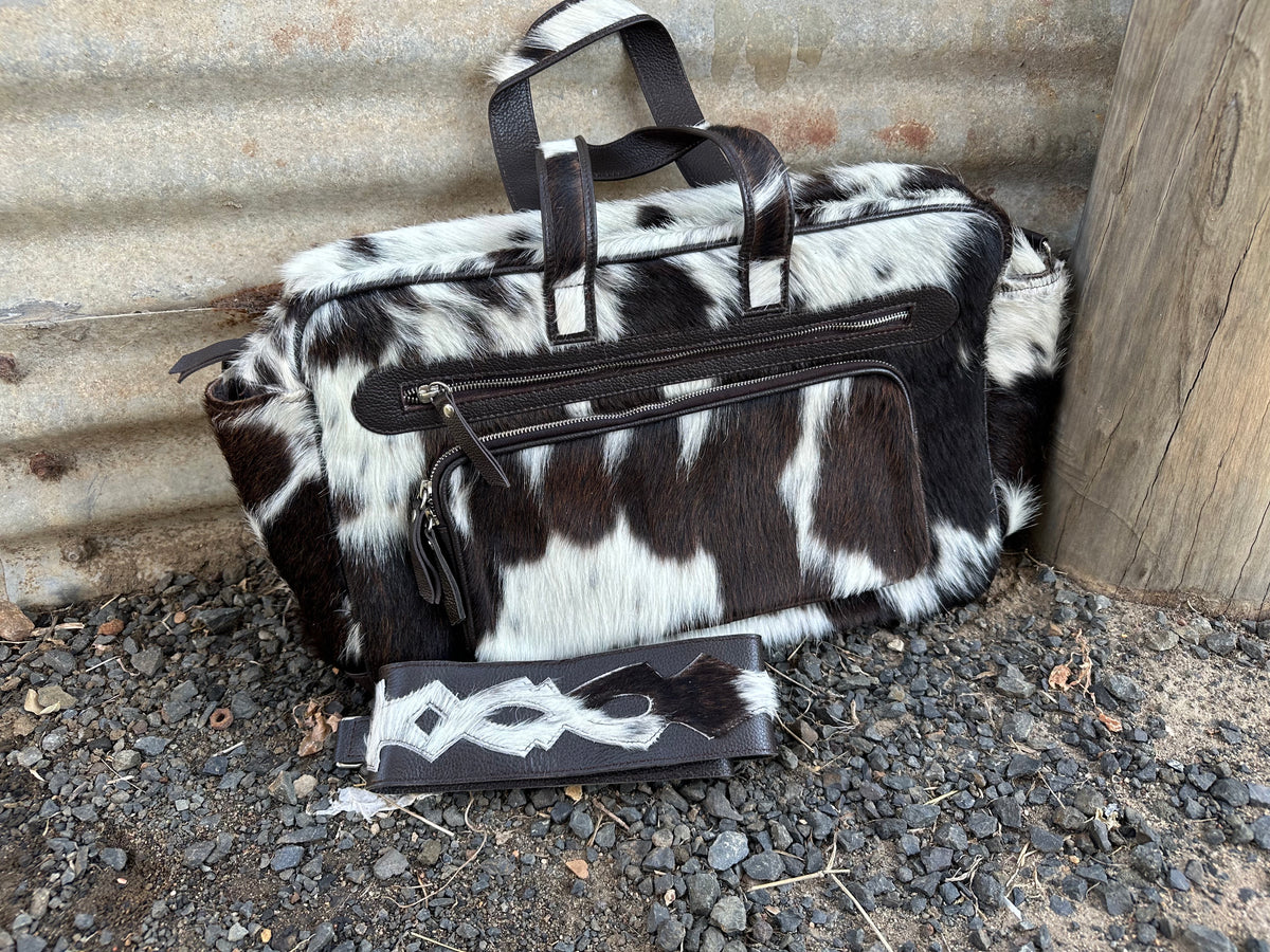 02 Cowhide Nappy Bag