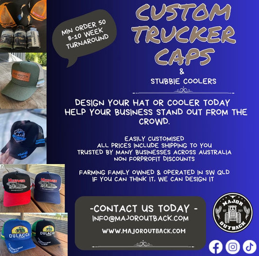 Custom Caps & Stubby Coolers