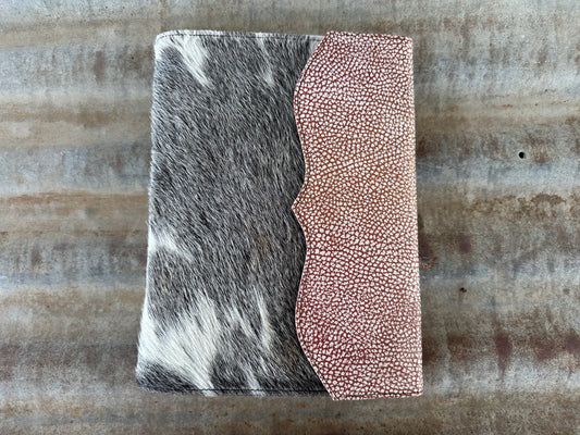 Cowhide A5 Notepad Organiser