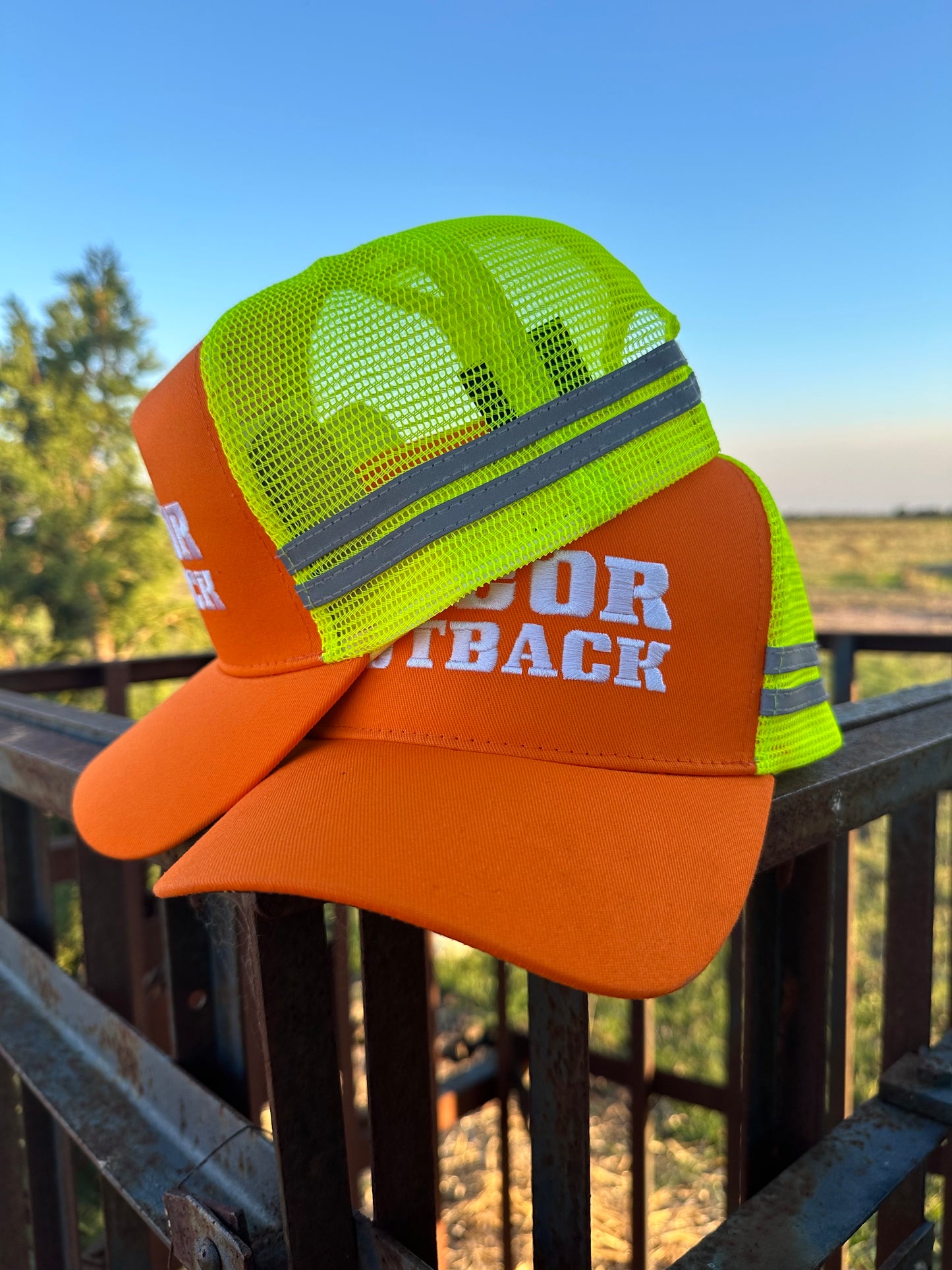 hi vis trucker cap safety trucker cap 