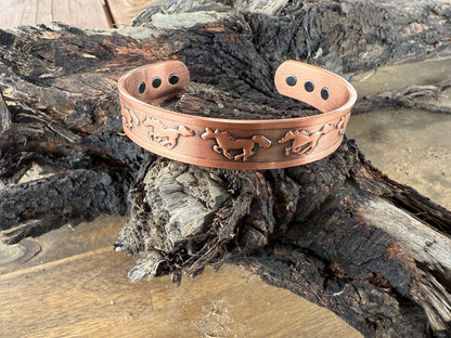 Copper Band Cuff - Horse