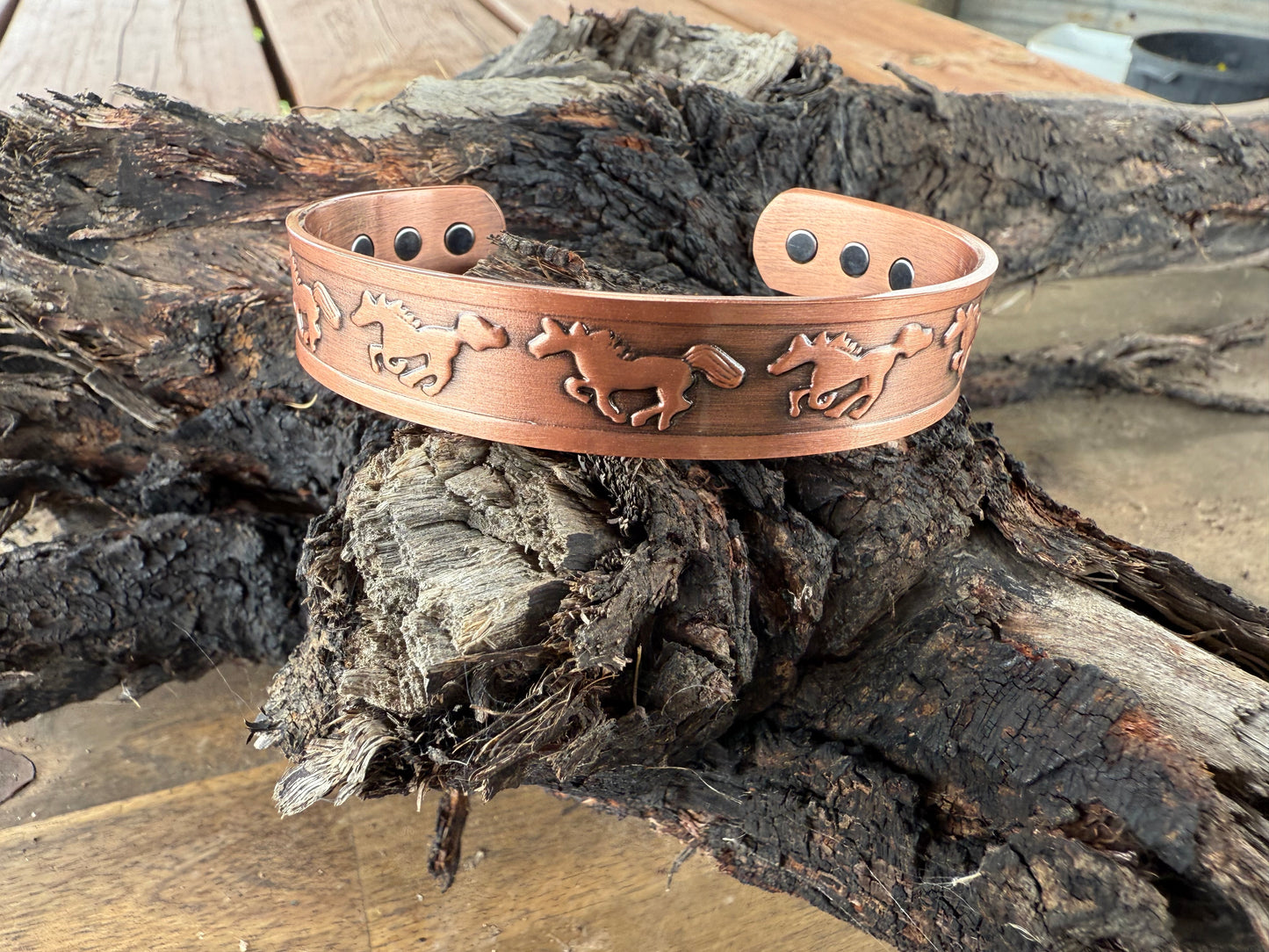 Copper Band Cuff - Horse