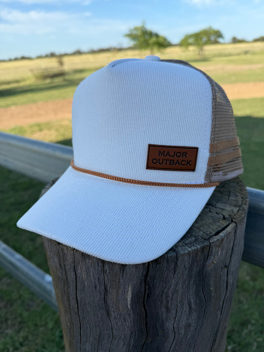 White Cord Classic Trucker Cap