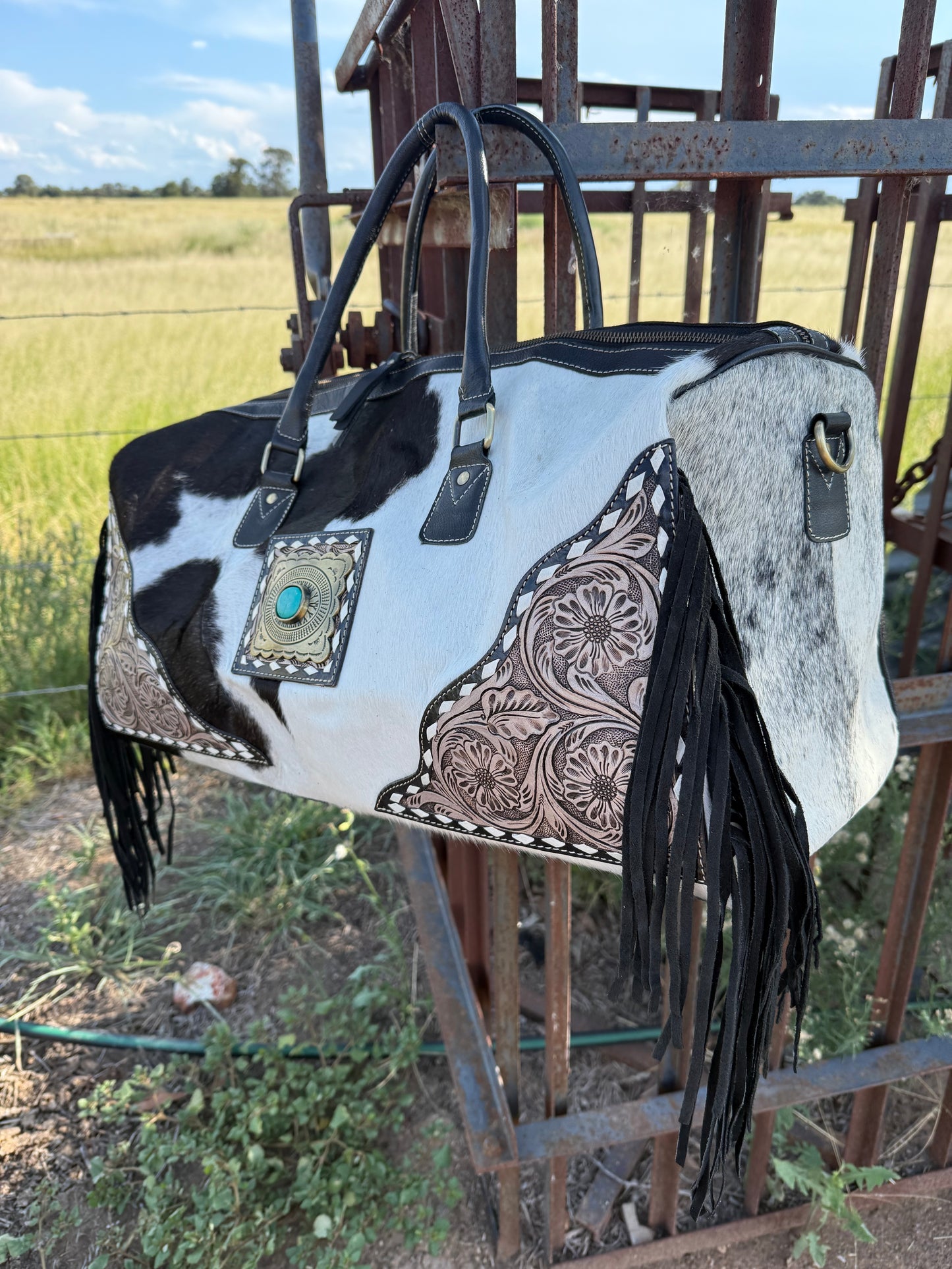 Overnight Cowhide Bag