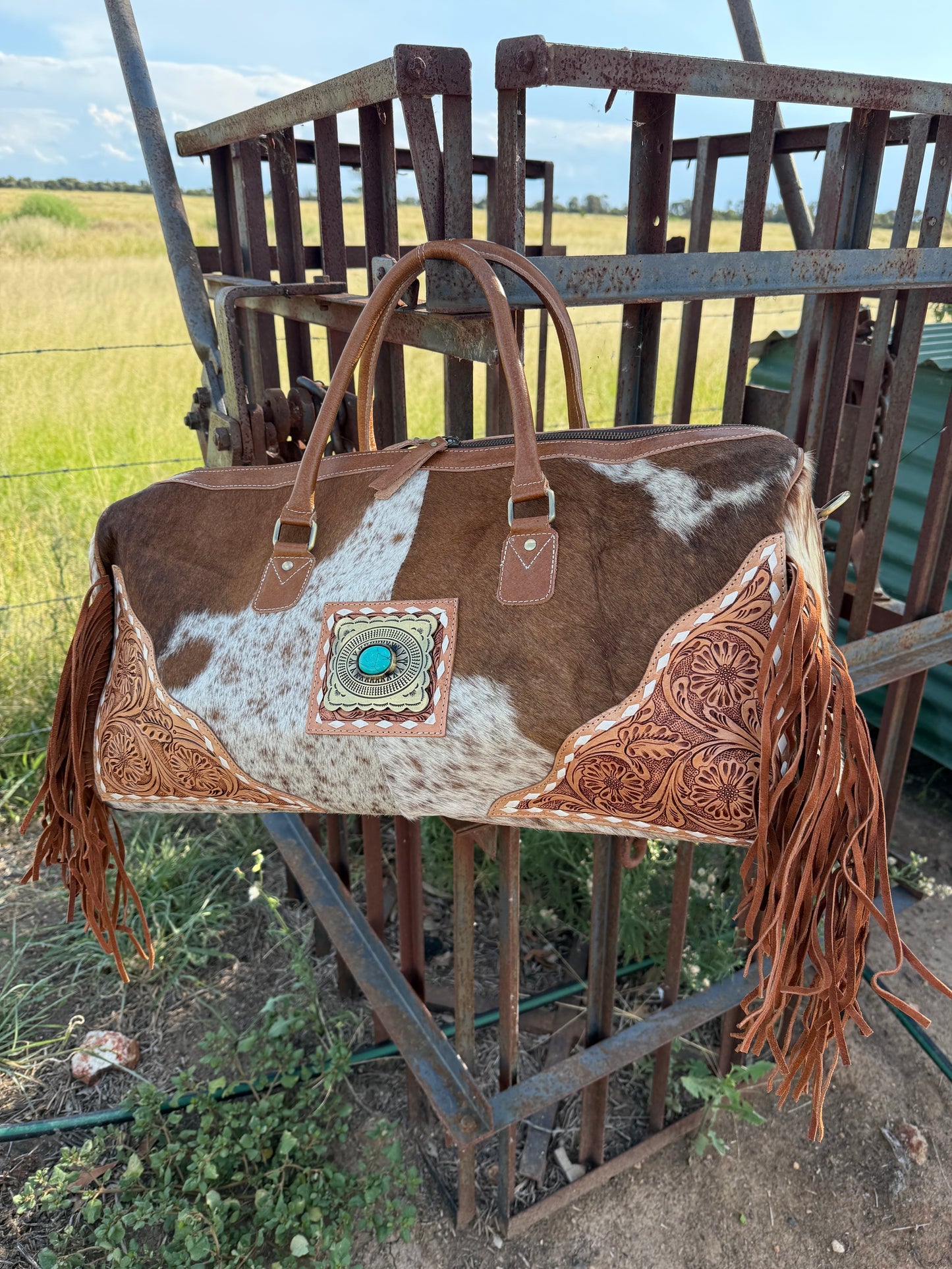 Overnight Cowhide Bag