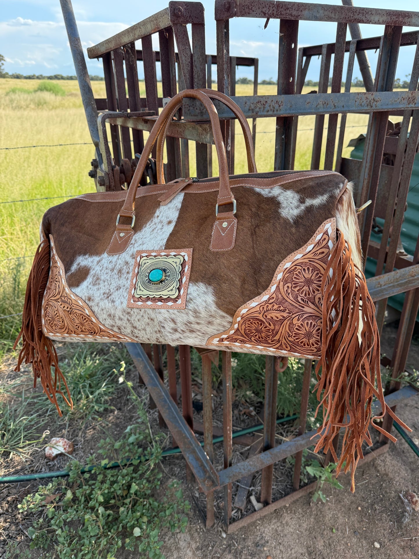 Overnight Cowhide Bag