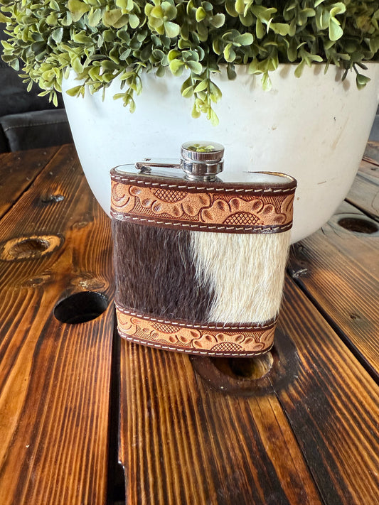 Cowhide Leather Flask - 04