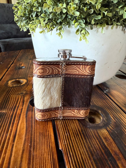 Cowhide Leather Flask - 04