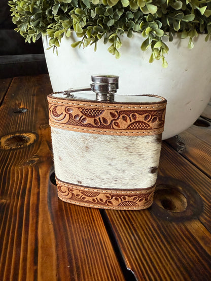 Cowhide Leather Flask - 02