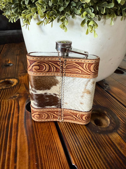 Cowhide Leather Flask - 02