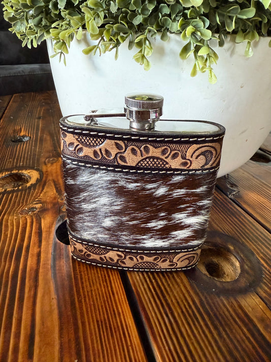 Cowhide Leather Flask -03