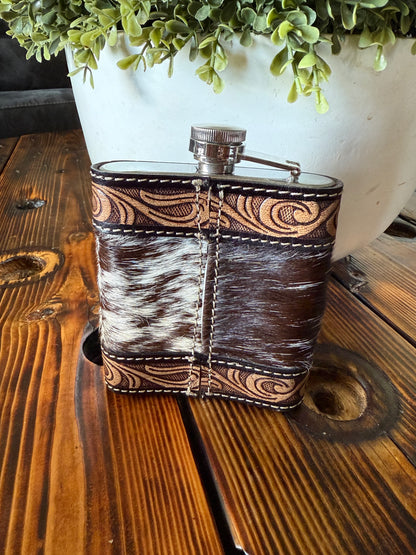 Cowhide Leather Flask -03