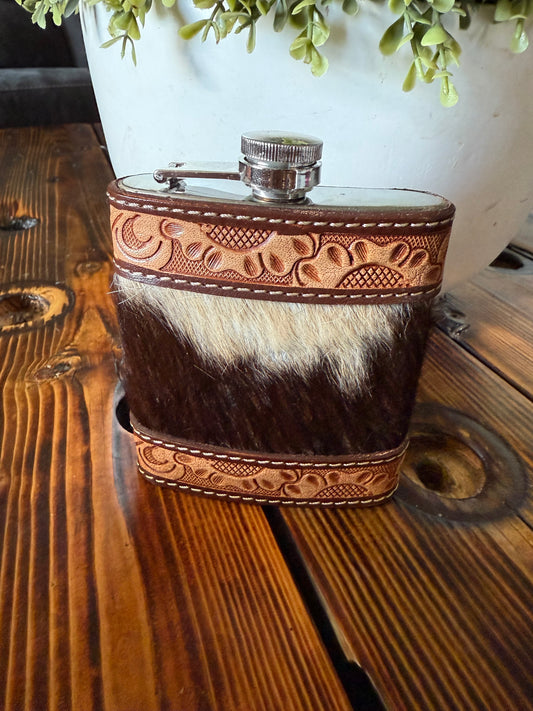 Cowhide Leather Flask - 05