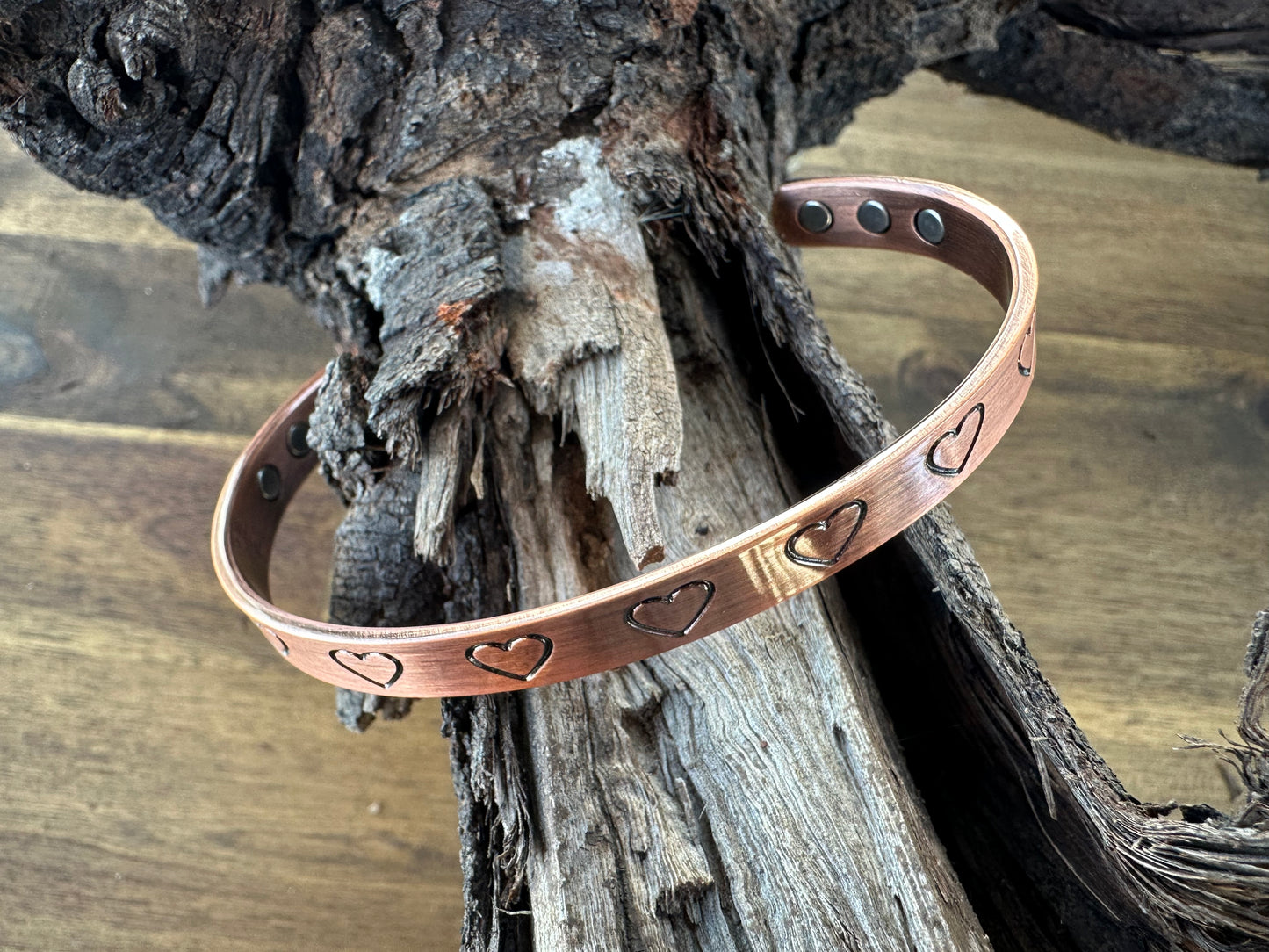 Ladies Copper Band - Hearts