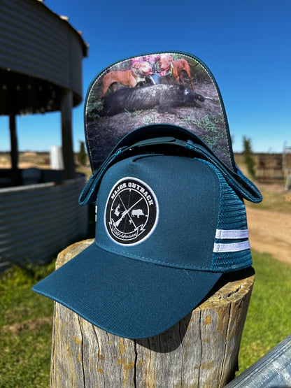 fishing pig trucker cap 