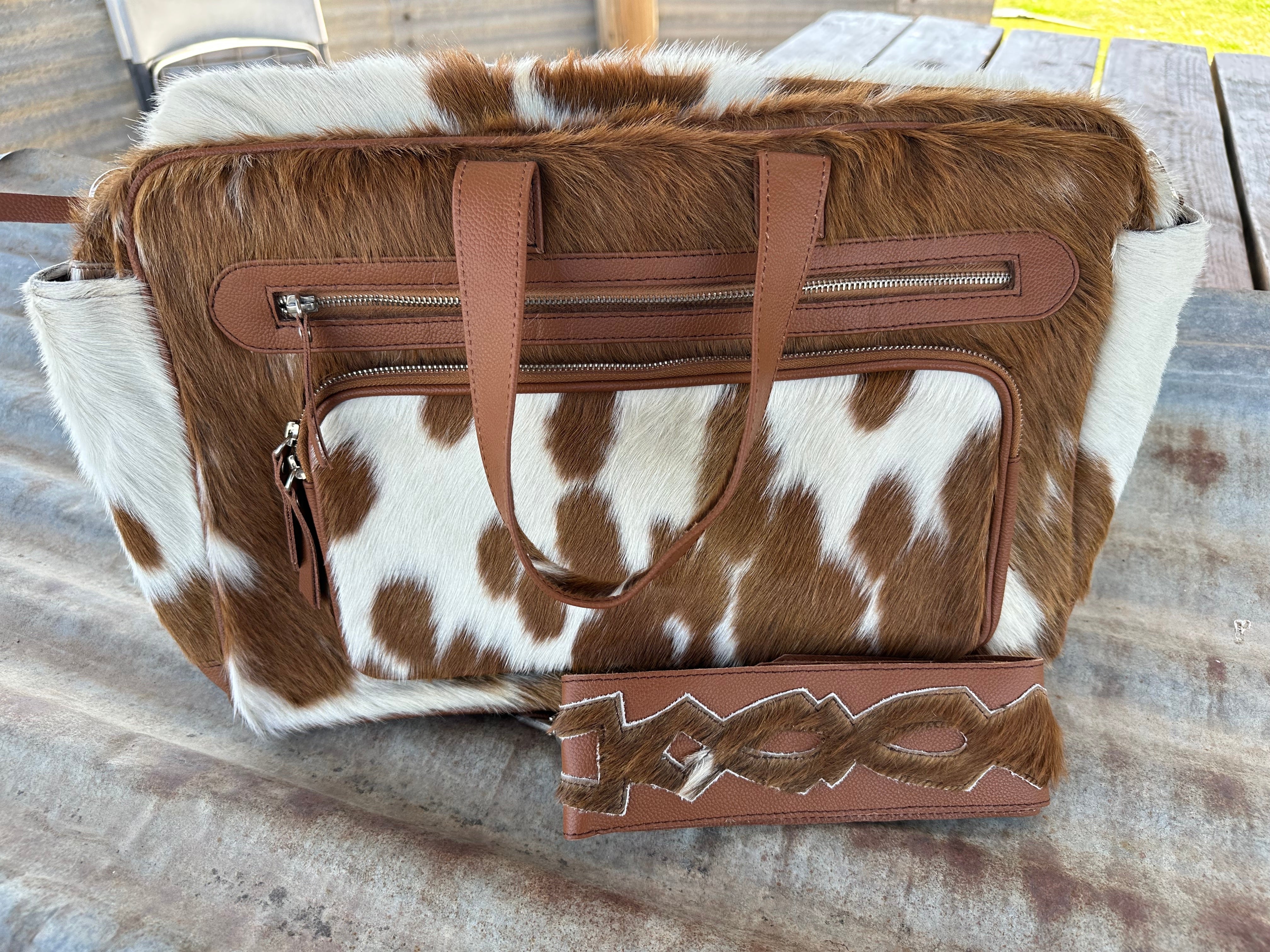 Cowhide nappy bags australia sale