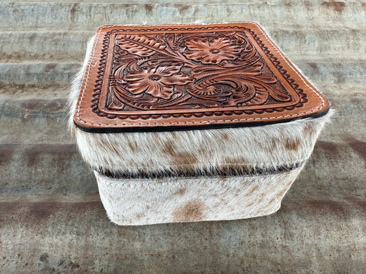 Cowhide Jewellery Box - SML01