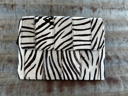 pattern cowhide leather bag