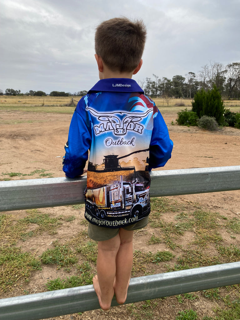 Kids Fishing Shirt - Minnow - The Australian Made Campaign