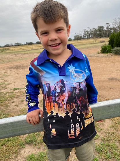 Kids Aussie Fishing Shirt