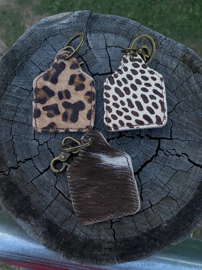 Cowhide Keyrings